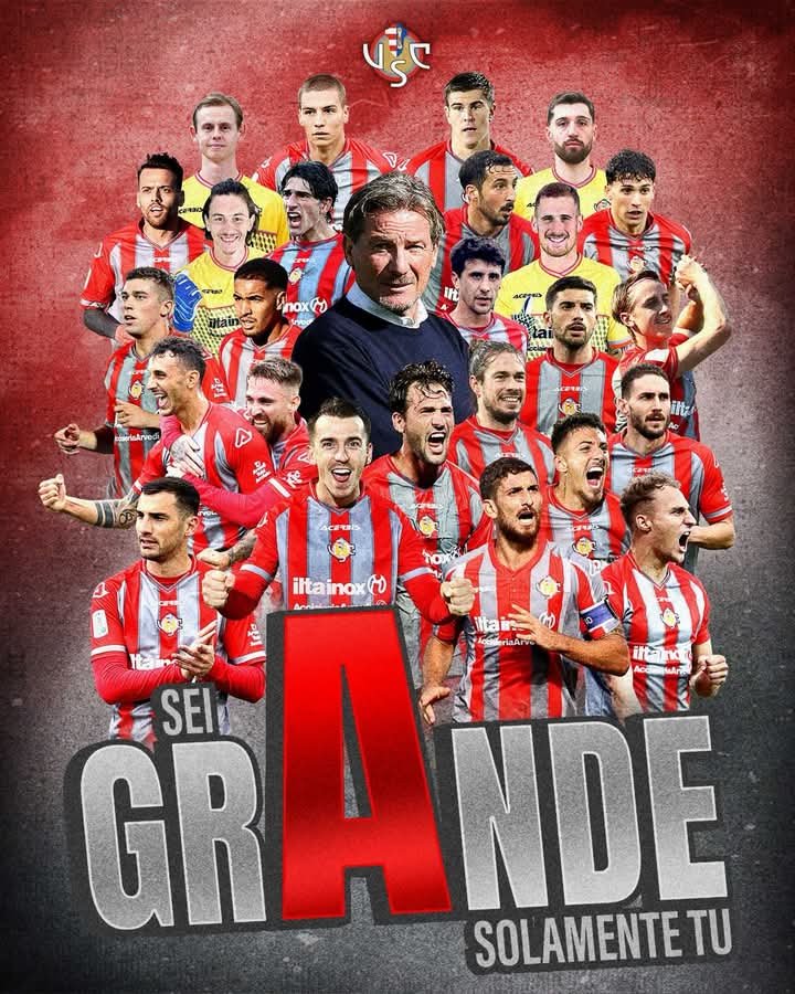 Complimenti all'US Cremonese per la promozione in serie A.
W il calcio nostrano