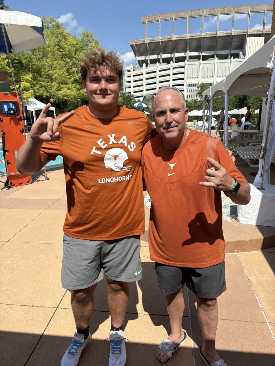 Reed Ramsier (@reedramsier) on Twitter photo After a great camp, I’m blessed to receive an offer from the University of Texas!!!
#HookEm
<a href="/KJJFlood/">Kyle Flood</a> <a href="/CoachGat3wood/">Derron Gatewood</a> <a href="/CoachSark/">Steve Sarkisian</a> <a href="/KeynodoH/">Keynodo Hudson🇺🇸🇯🇲🇭🇹🦈</a> <a href="/JeffConawayTFA/">Jeff Conaway</a> <a href="/chadmavety55/">Coach Chad Mavety</a> <a href="/CoachChris_TFA/">Chris Miller</a> <a href="/trenchmenAC/">Aaron Tank Jones</a> <a href="/DvoMonty/">D'vario Montgomery</a> <a href="/ChadSimmons_/">ChadSimmons</a> <a href="/JohnGarcia_Jr/">John Garcia, Jr.</a> <a href="/adamgorney/">Adam Gorney</a> After a great camp, I’m blessed to receive an offer from the University of Texas!!!
#HookEm
<a href="/KJJFlood/">Kyle Flood</a> <a href="/CoachGat3wood/">Derron Gatewood</a> <a href="/CoachSark/">Steve Sarkisian</a> <a href="/KeynodoH/">Keynodo Hudson🇺🇸🇯🇲🇭🇹🦈</a> <a href="/JeffConawayTFA/">Jeff Conaway</a> <a href="/chadmavety55/">Coach Chad Mavety</a> <a href="/CoachChris_TFA/">Chris Miller</a> <a href="/trenchmenAC/">Aaron Tank Jones</a> <a href="/DvoMonty/">D'vario Montgomery</a> <a href="/ChadSimmons_/">ChadSimmons</a> <a href="/JohnGarcia_Jr/">John Garcia, Jr.</a> <a href="/adamgorney/">Adam Gorney</a>