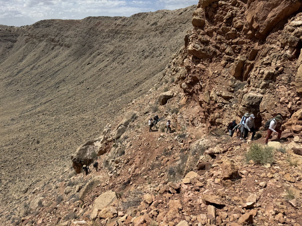 Gordon Oz Osinski (@drcrater) on Twitter photo It never gets old. Had a blast leading a field trip down to the floor of Barringer (aka Meteor) Crater, a 180 m deep 1.2 km diameter hole in the ground! #ImpactEarth <a href="/barringermeteor/">Barringer Crater Co</a> <a href="/MeteorCraterAZ/">Meteor Crater</a> It never gets old. Had a blast leading a field trip down to the floor of Barringer (aka Meteor) Crater, a 180 m deep 1.2 km diameter hole in the ground! #ImpactEarth <a href="/barringermeteor/">Barringer Crater Co</a> <a href="/MeteorCraterAZ/">Meteor Crater</a>