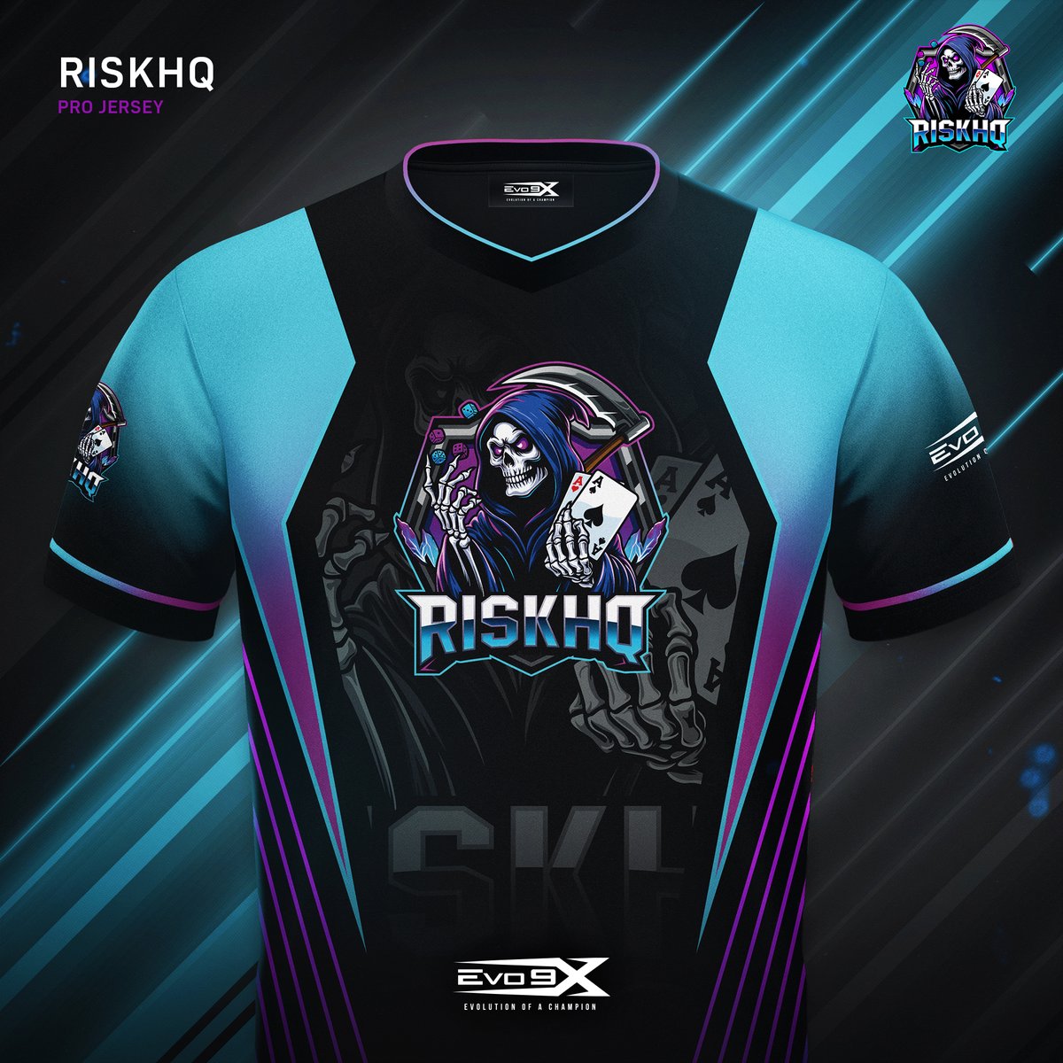 NEW JERSEY FOR <a href="/TheRisKUprise/">RisK</a> 
Store: evo9x.gg/collections/ri…

Get now your merch  with a 25% OFF with the code "EVO25"
