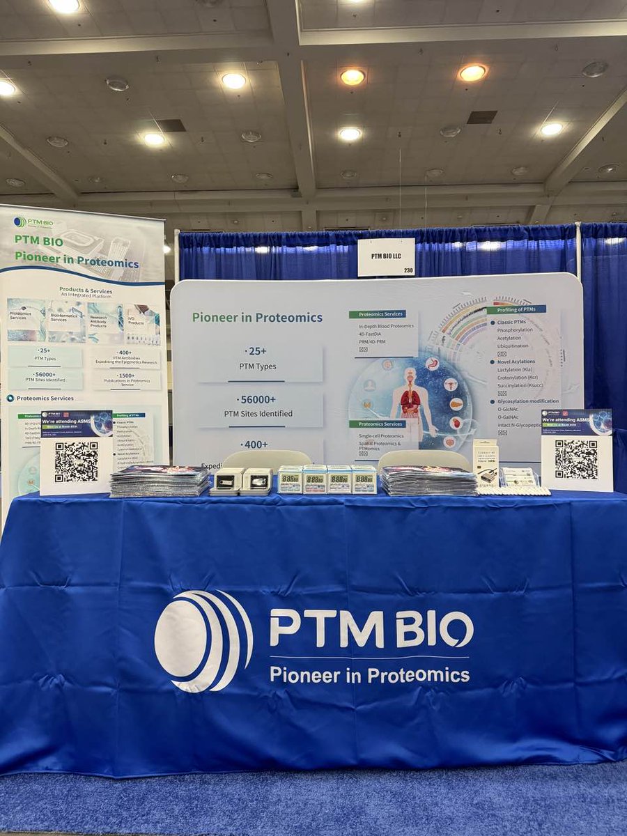 PTMBIOChicago's tweet photo. We're all set and ready at our booth 230 in ASMS — come visit us and let's connect! https://t.co/VZBbg7wcxc