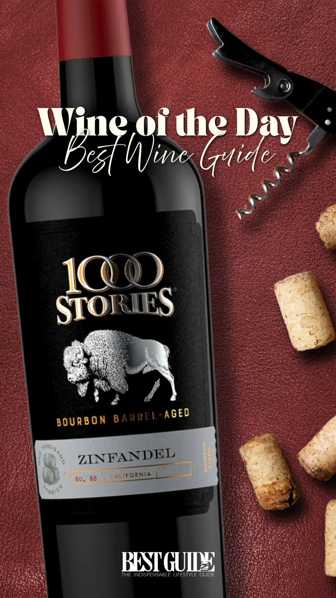 🍷 Wine of the Day 🍷

<a href="/1000StoriesWine/">1000StoriesWines</a> Zinfandel is released in batches to reflect a unique mix of grape varieties, vineyards, and bourbon barrels.

A bold barrel-ageing method gives notes of cranberries, prunes, Marcona almonds, toffee, and herbs.

#wineoftheday #WofD #wine