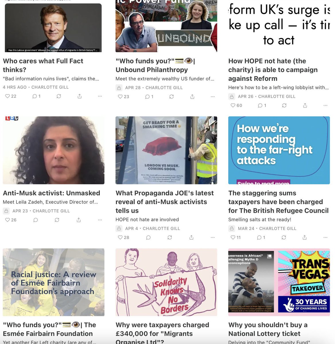 CharlotteCGill's tweet image. My Substack has 248 articles on it about Woke Waste (now DOGE UK) and the deep state.
charlottecgill.co.uk
If you buy a subscription you will get a HUGE amount of info on what's been going on, divided into three major sections:
- DOGE UK🇬🇧🐶: How the taxpayer is funding…