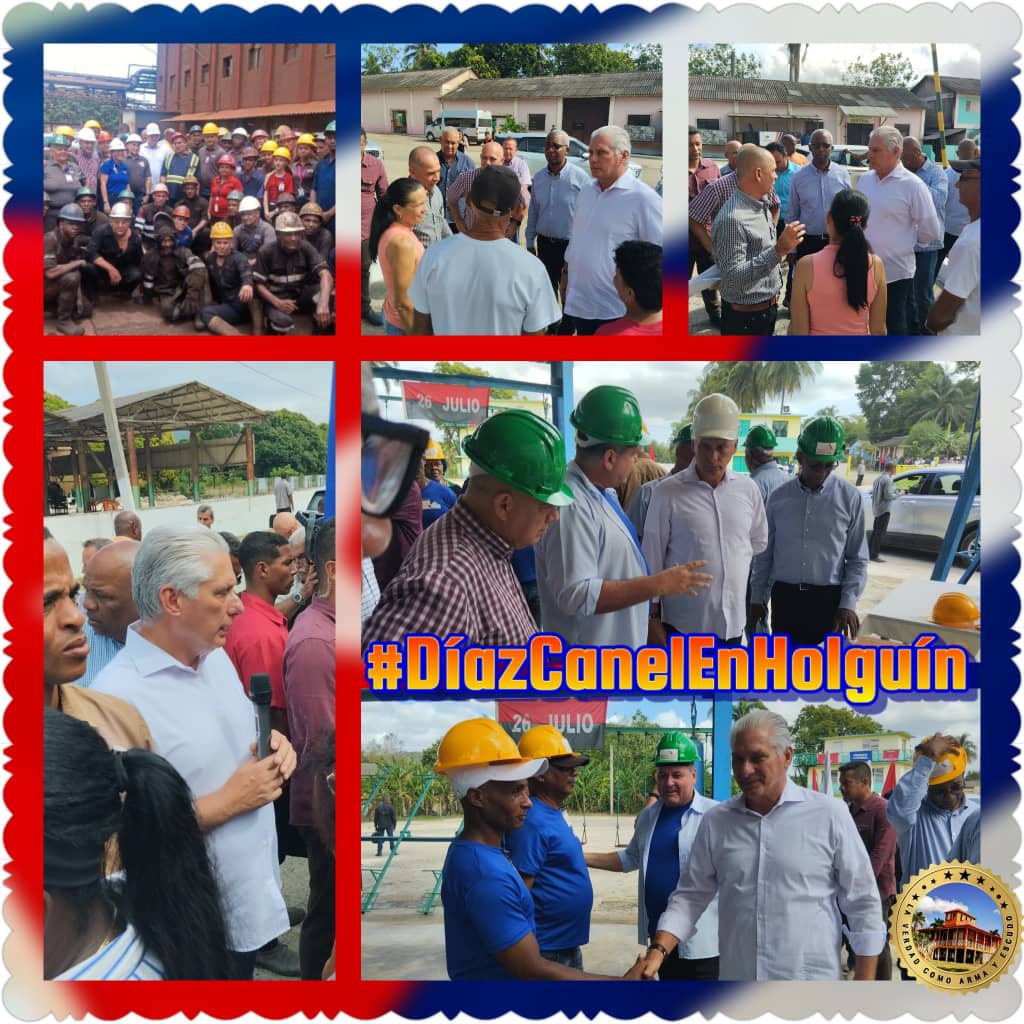 Con esta visita del Primer Secretario del Comité Central del <a href="/PartidoPCC/">Partido Comunista de Cuba</a> 
y Presidente de la República de #Cuba <a href="/DiazCanelB/">Miguel Díaz-Canel Bermúdez</a> acompañado de <a href="/DrRobertoMOjeda/">Dr. Roberto Morales Ojeda</a>  a los municipios de #HolguínSí, Frank País, Sagua y Moa, concluye el ciclo de visita a los 14 municipios. #HonorHolguinero