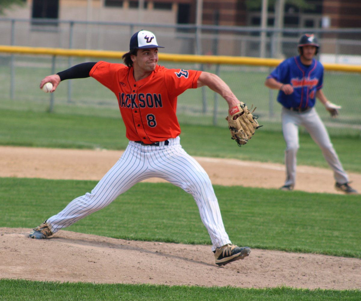 Alex Bretzman was the winning pitcher. He struck out six in five innings.