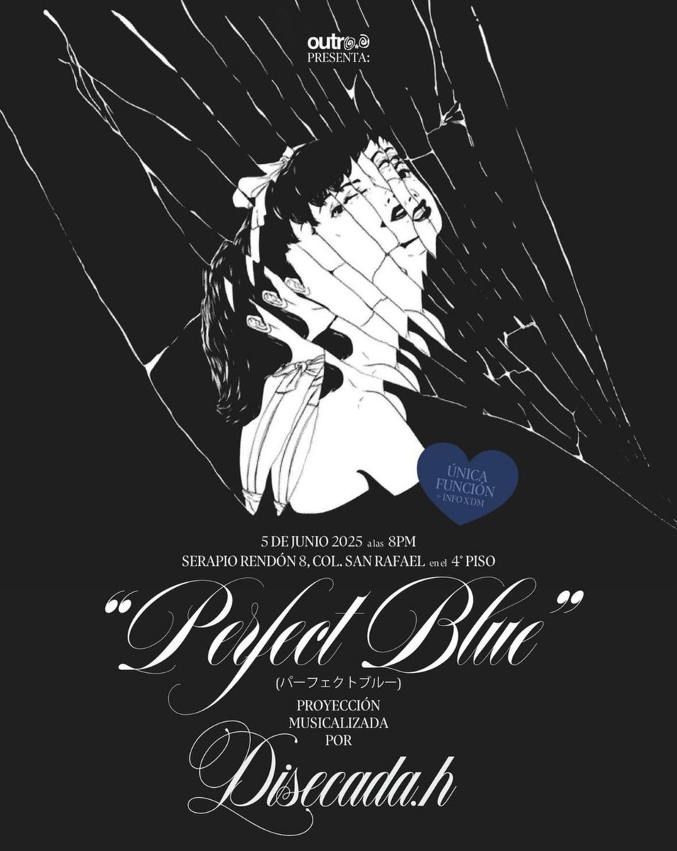 un descenso sonoro a lo más profundo de la mente de Mima Kirigoe 🌀  

<a href="/outro0o/">outro.𖦹</a> proyectará Perfect Blue con musicalización en vivo a cargo de <a href="/disecadah/">disecada.h</a> 

entérate de más y gana boletos para el evento.  

#suavidadsonora con <a href="/sarabelenn_/">belén ✩</a> y <a href="/karlachavolla/">karla</a> 

4 pm x @ibero909fm