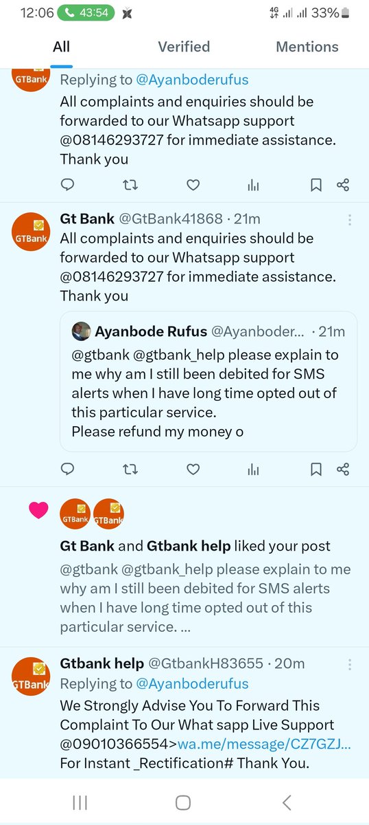 Ayanboderufus's tweet photo. @GtBank41868 So this my complaint to get refunded wants to be used to dupe me again? Which one is "I should provide you with the token pin sent to me in order to activate the check you want to run on the account "? 
Scammers of the highest order, guys be careful, I almost fell for the werey https://t.co/WOMW0282mb
