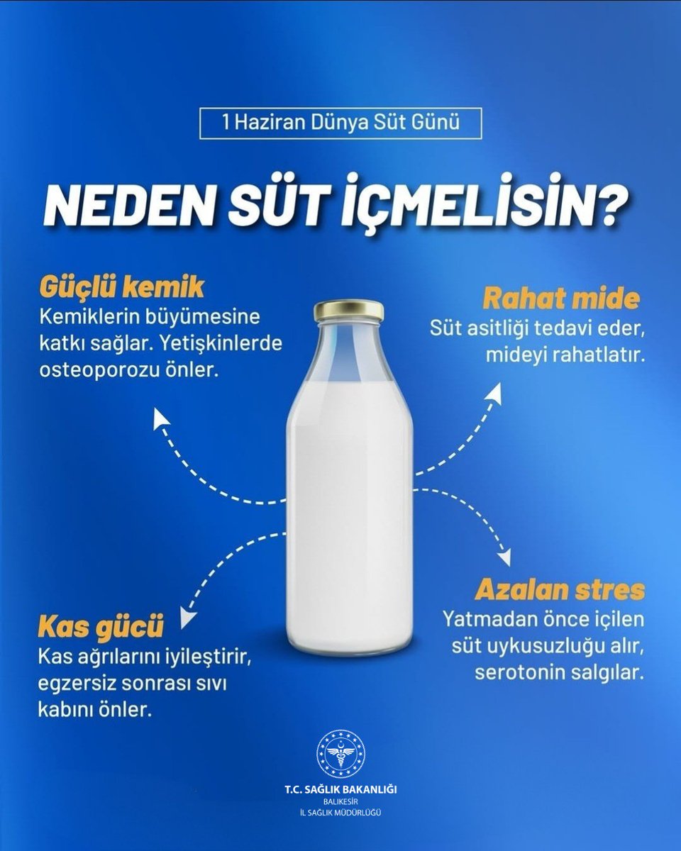 #DünyaSütGünü 

<a href="/saglikbakanligi/">T.C. Sağlık Bakanlığı</a>