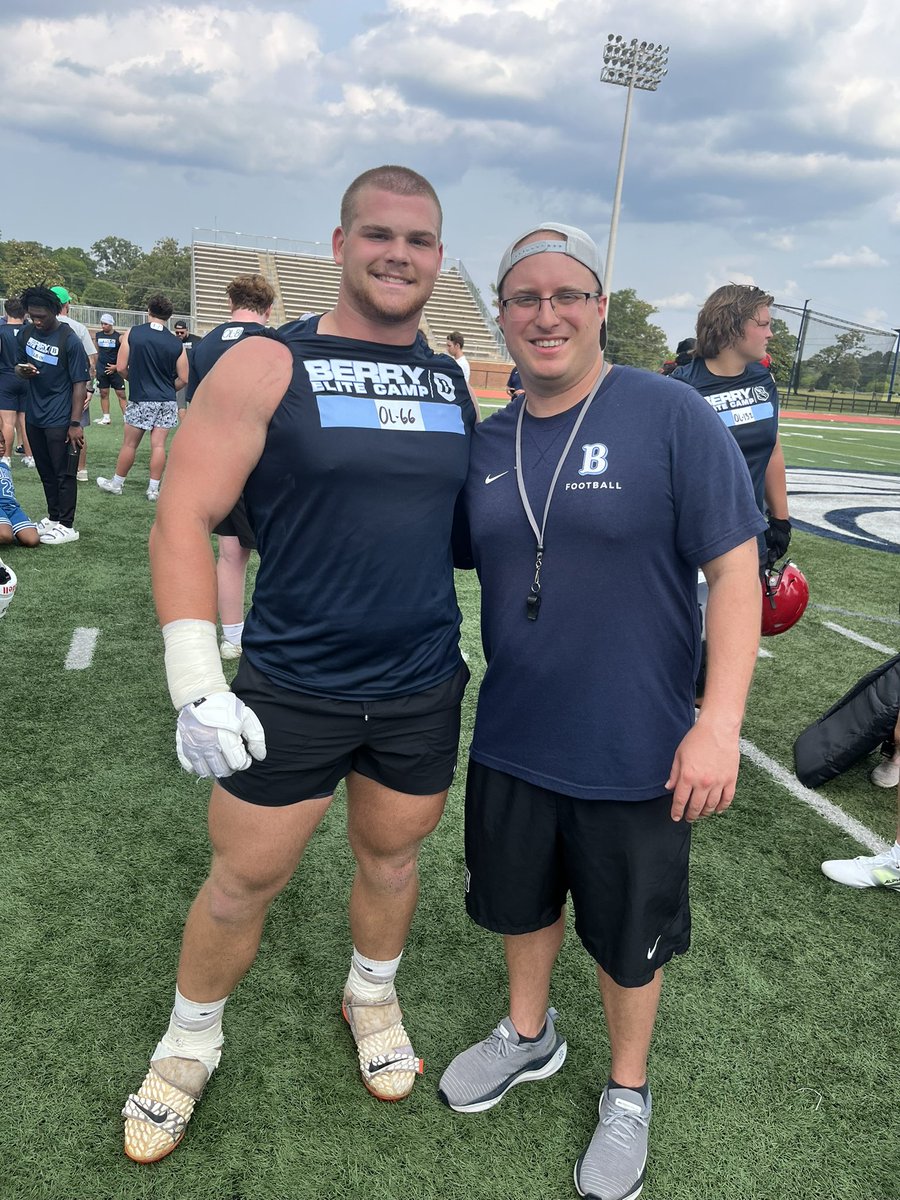 Had a great time at the Berry Elite Camp <a href="/CoachJohnSikora/">John Sikora</a> <a href="/CoachBrown60/">Antonio Brown</a> <a href="/coachargote53/">Bryant Argote Jr</a> <a href="/berrycollege/">Berry College</a> <a href="/BerryFootball/">Berry Football</a> <a href="/coachbradwells/">Brad Wells</a> ! #recruit #recruitvalwood #recruitgeorgia #Georgia