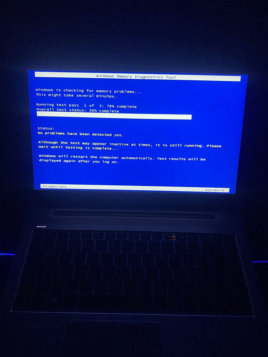 CodeWithDavis's tweet image. I encountered some issues with my system, so I decided to run the Windows Memory Diagnostic tool to check for possible memory problems