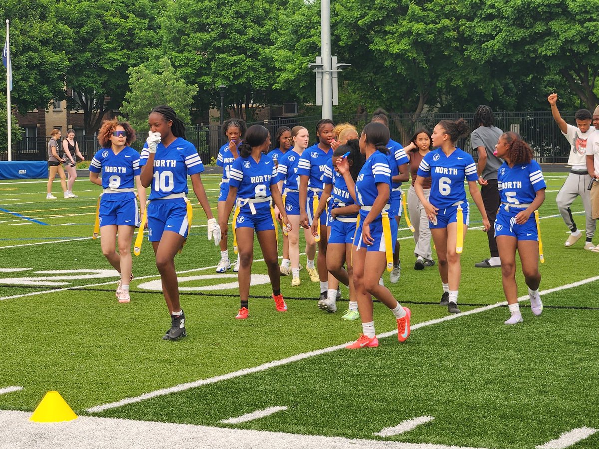 North Polars Flag Football WINS their semifinal game over South Saint Paul in a THRILLER, 21-18!! Huge defensive stand late seals the victory for the Polars!!!