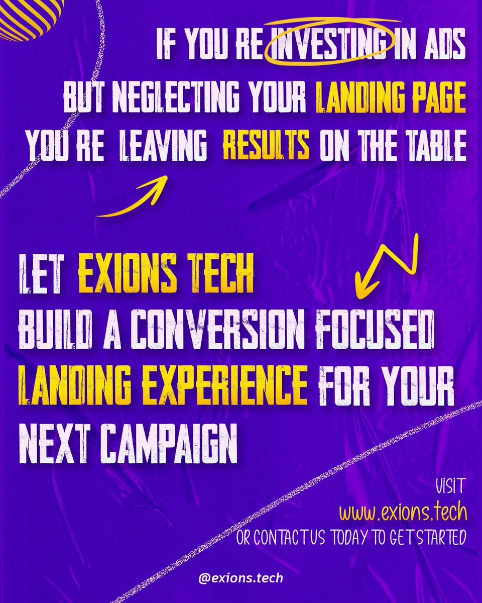 90% of marketers make this ONE mistake daily.
It’s killing your leads—without you even realizing it.

👇 Find out what it is and how to fix it.

#MarketingTips #DigitalMarketing #LeadGeneration #ContentMarketing #GrowthHacks #TwitterMarketing
#exionstech