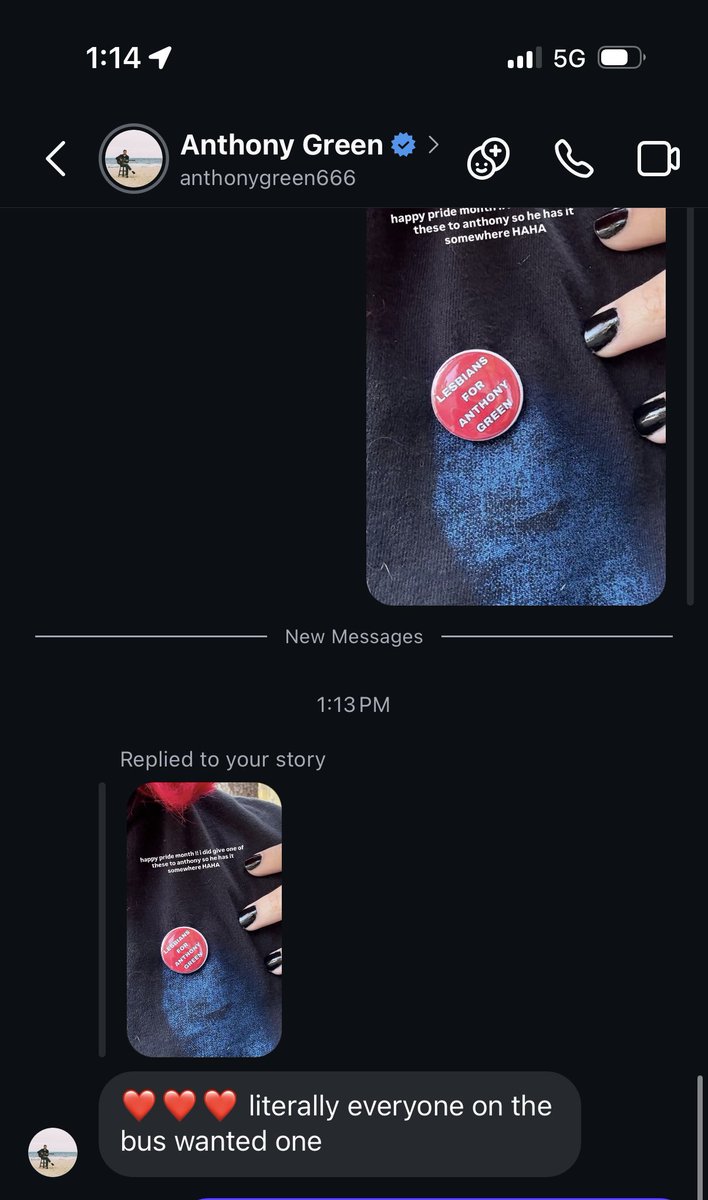 avenge_my_ghost's tweet image. posted about the lesbians for anthony green pin i made lmaooo