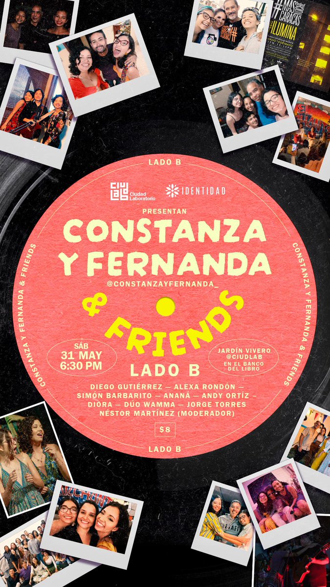 Dale_Letra's tweet image. #31Mayo presentes, junto a los compañeros de @CiudLab en la presentación de Constanza y Fernanda, amigas muy queridas del Movimiento Ciudadano @Dale_Letra. Espacios para el encuentro y el disfrute de nuestra música y tradiciones.
#SomosForoCívico