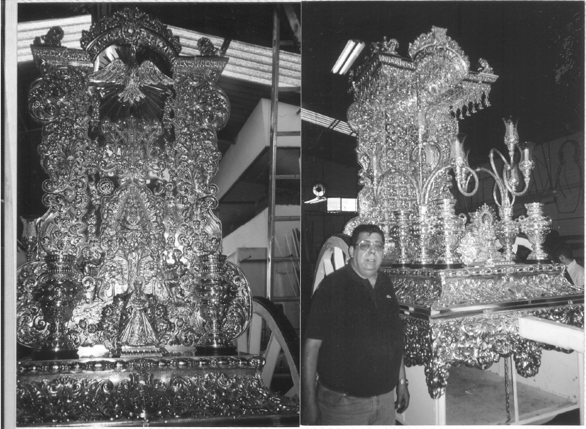Nos alegramos de que se haya reconocido la autoría de la carreta del Rocío de Espartinas, obra del maestro Manuel de los Ríos, Premio ARFE 2024, <a href="/hnosDelosRios/">Orfebrería Andaluza</a> 

Un merecido reconocimiento a toda una vida de dedicación, talento y excelencia en el oficio de la orfebrería.