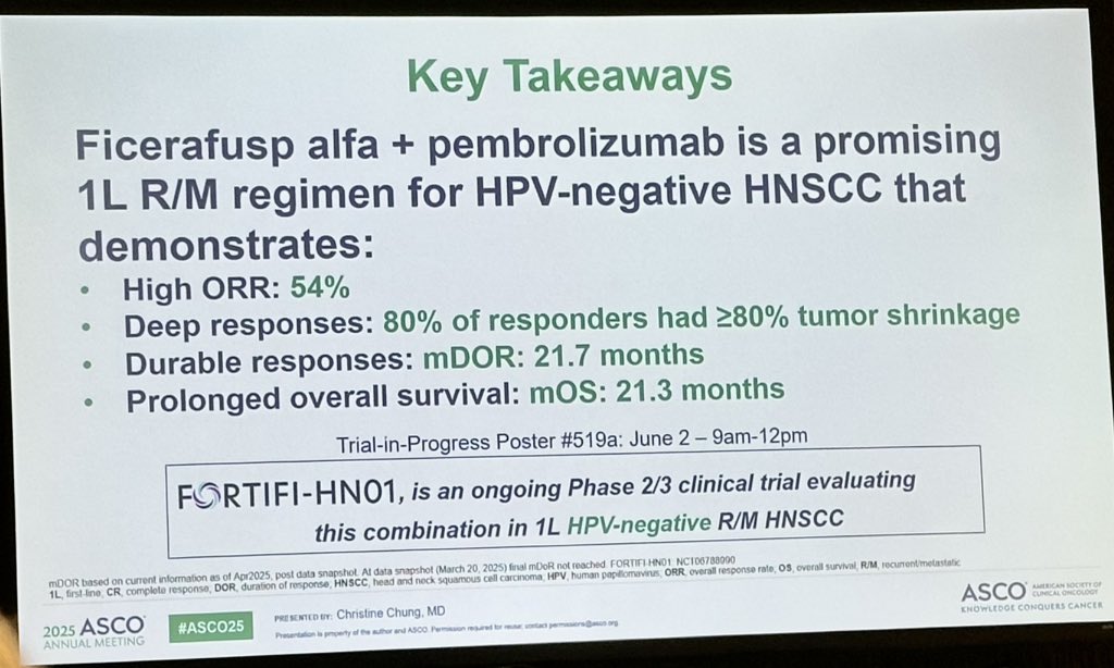 Melvin LK CHUA | FRCR, PhD, FASCO (@drmlchua) on Twitter photo Several promising targets in #HeadNeckCancer
BCA101 targeting HPV- population looks exciting and glad to be involved in the steering committee of FORTFI-HN01
The deep responses esp for the CPS1-19 subset are exciting! Much to learn about the #HeadNeckBiology
<a href="/KaramLab/">Sana Karam, MD, PhD</a> Several promising targets in #HeadNeckCancer
BCA101 targeting HPV- population looks exciting and glad to be involved in the steering committee of FORTFI-HN01
The deep responses esp for the CPS1-19 subset are exciting! Much to learn about the #HeadNeckBiology
<a href="/KaramLab/">Sana Karam, MD, PhD</a>