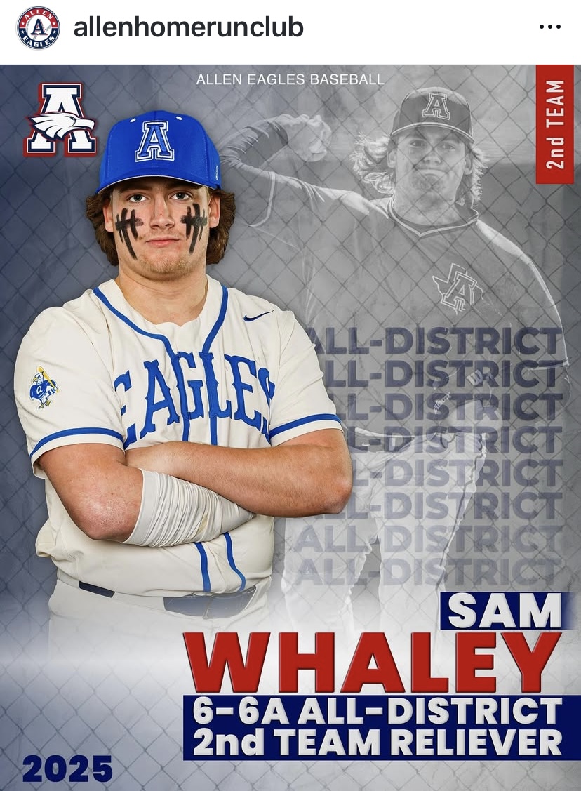 Sam Whaley (@samwhaley2026) on Twitter photo I am honored & humbled to receive this award on behalf of my teammates who had my back all season & my coaches who believed in me and put the ball in my hands! #AUP #OneTeam #United
<a href="/allen_baseball/">Eagles Baseball</a>
<a href="/Jwilsonbaseball/">Jason Wilson</a>
<a href="/billytanksley/">Billy Tanksley</a>
<a href="/DFWTwins/">DFW TWINS</a> <a href="/Aron_Wimpee/">Aron Wimpee</a>
<a href="/CSA_Athletes/">Collegiate Sports Advocate (CSA)</a>
<a href="/CsaCox/">Chris Cox - CSA</a> I am honored & humbled to receive this award on behalf of my teammates who had my back all season & my coaches who believed in me and put the ball in my hands! #AUP #OneTeam #United
<a href="/allen_baseball/">Eagles Baseball</a>
<a href="/Jwilsonbaseball/">Jason Wilson</a>
<a href="/billytanksley/">Billy Tanksley</a>
<a href="/DFWTwins/">DFW TWINS</a> <a href="/Aron_Wimpee/">Aron Wimpee</a>
<a href="/CSA_Athletes/">Collegiate Sports Advocate (CSA)</a>
<a href="/CsaCox/">Chris Cox - CSA</a>