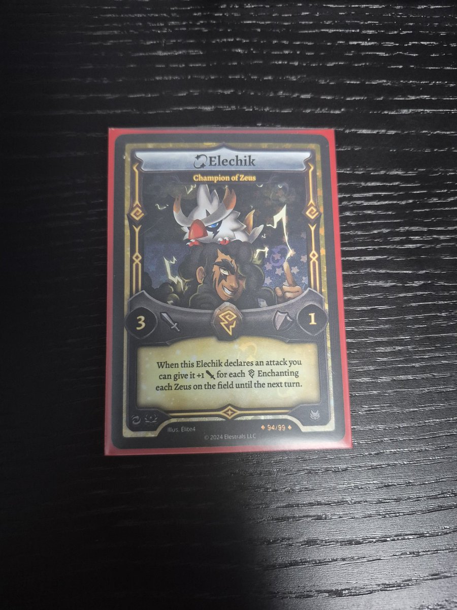And BOOM!!!! Marshal our thunder expert pulled this beautiful card out of his firestorm double startdeck. <a href="/Elestrals/">Elestrals</a>