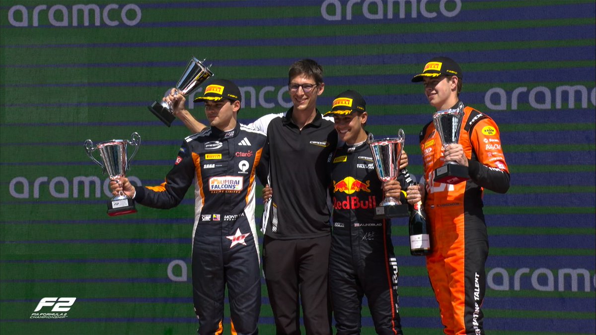 Un nuevo podio 🥈: Sebastián Montoya 🇨🇴 ¡FINALIZÓ! en la segunda posición en el Gran Premio de Barcelona en España 🇪🇸

🔸 El piloto colombiano, se ubica en la 9° en la clasificación general de la #F2