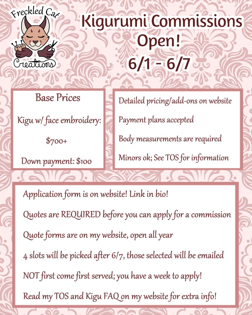 Kigurumi commissions are open! Apply here if you have your quote email and would like to be considered for the queue for Nov 2025-Feb 2026!
forms.gle/taztybijRwmw9m…