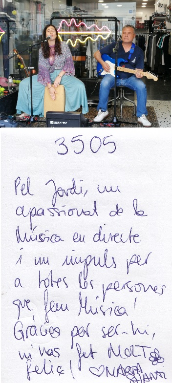 <a href="/30anys/">Joventut i més enllà</a> #taldiacomavui del 2023, fa 2 anys, la <a href="/martashantiart/">Marta Shanti · Cantautora</a> em va signar l'autògraf del #concert_num 3505