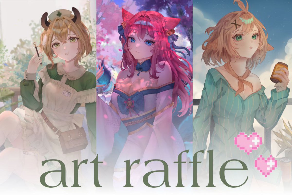 ˗ˏˋART RAFFLE💖
✦ prize bust art + background 

TO ENTER: 
✦ follow/rt/like  
✦ reply with your OC/model!

✦ ends: june 10th📷
good luck 🥳

 #artraffle #artmoots #commission