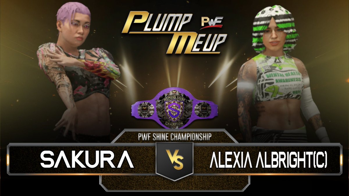 The TRIPLE MAIN EVENT!!!

Jigs defends his International Championship in an Open Challenge!

Alexia Albright defends her PWF SHINE Championship against Sakura

THE REMATCH 
PWF World Champion Tane Black puts his title on the line against former PWF World Champion Anthony Martin