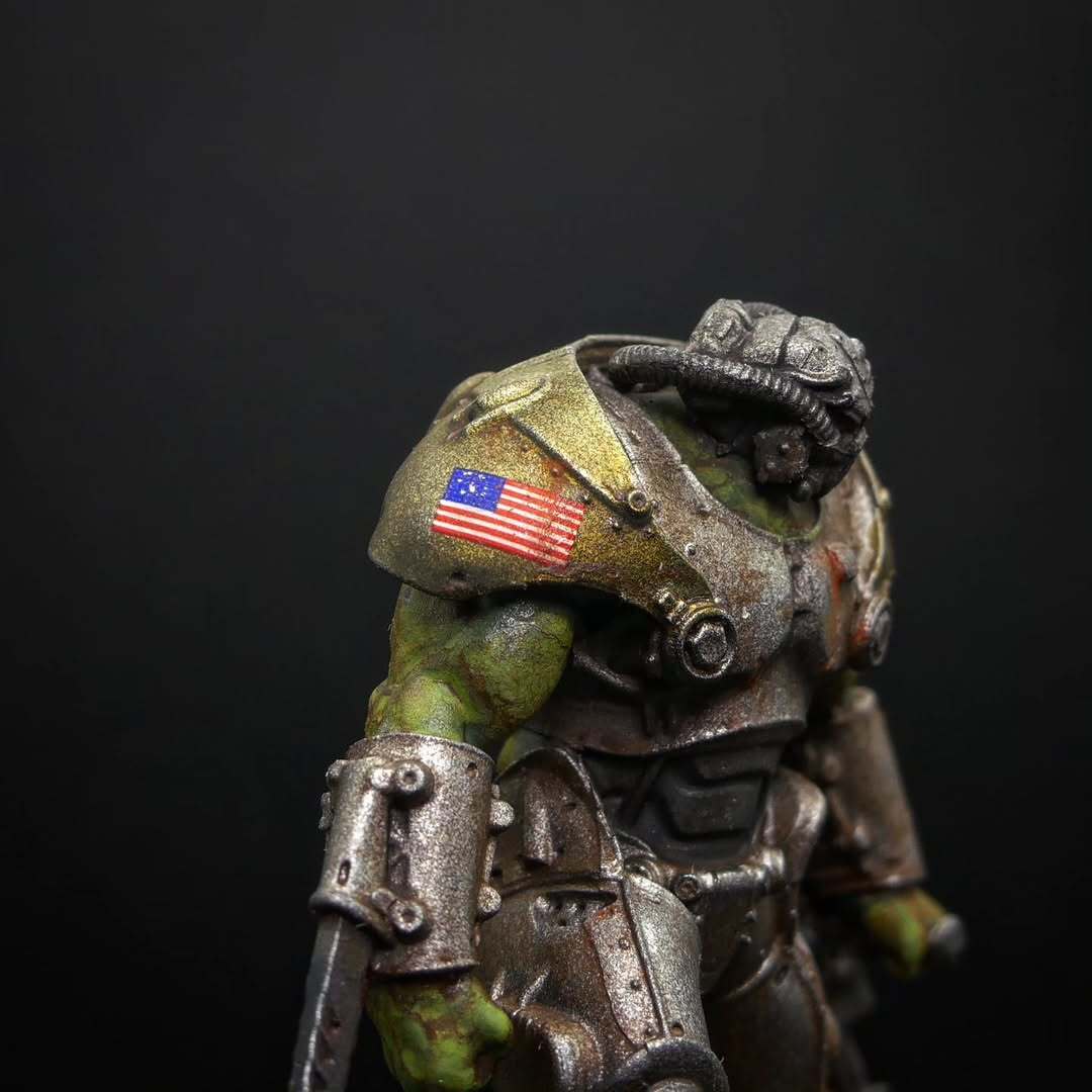 WholeCookie's tweet image. Your ride&apos;s over, mutie.
#modiphius
#wastelandwarfare
#fallout
#miniatures
#miniaturepainting