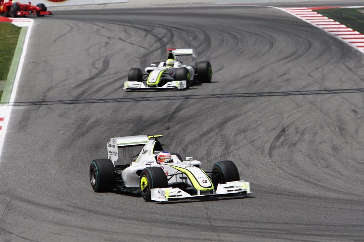 BrawnGP1's tweet image. McLarenβs 1-2 in Spain today feels like a flashback to 2009 π