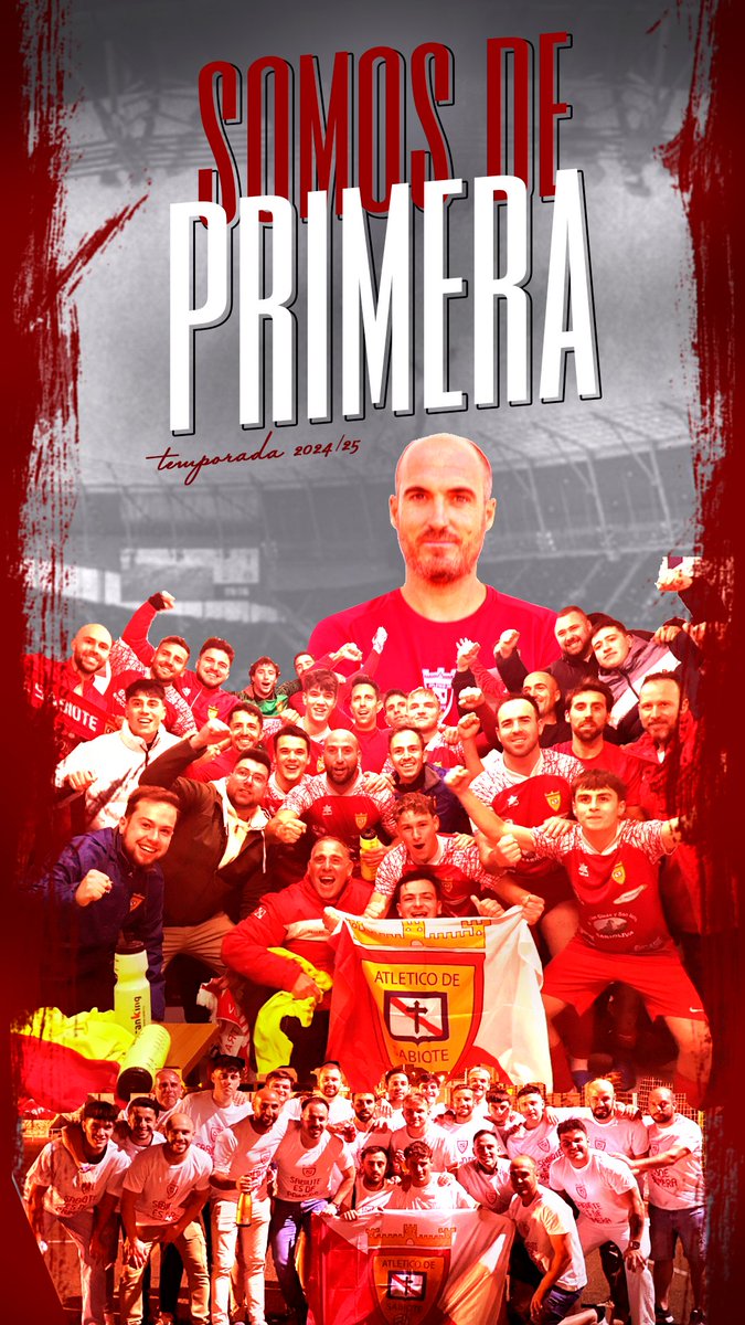 🔴🔴 ¡𝗦𝗢𝗠𝗢𝗦 𝗗𝗘 𝗣𝗥𝗜𝗠𝗘𝗥𝗔 𝗔𝗡𝗗𝗔𝗟𝗨𝗭𝗔! 🔴🔴

La próxima temporada jugaremos en Primera Andaluz, gracias a nuestro segundo ascenso en la historia del club.

Gracias a directivos, jugadores, a las chicas del bar, patrocinadores, Ayuntamiento de Sabiote y,