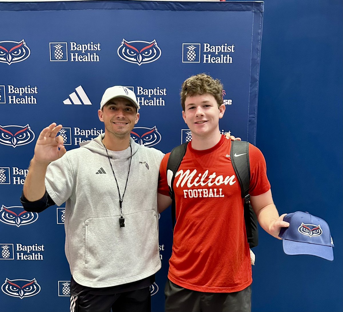 gecoady's tweet image. Proud to start my camp circuit with a win at FAU🌴! Thank you @CoachSchov for inviting me down to compete.
@MiltonEagles_FB @HKA_Tanalski @CoachBenReaves @abarbar @FAUFootball @RecruitGeorgia @FAUAthletics