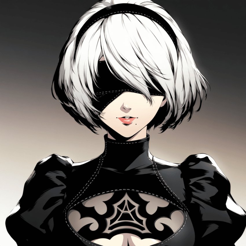 A2 &amp; 2B persona art style