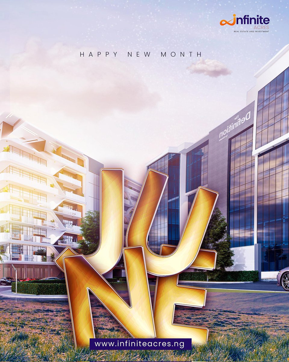 Hello June, 

At Infinite Acres, we’re building more than properties, we’re creating lasting value, one acre at a time. 

Happy new month!!!

#InfiniteAcres #happynewmonth #newmonth