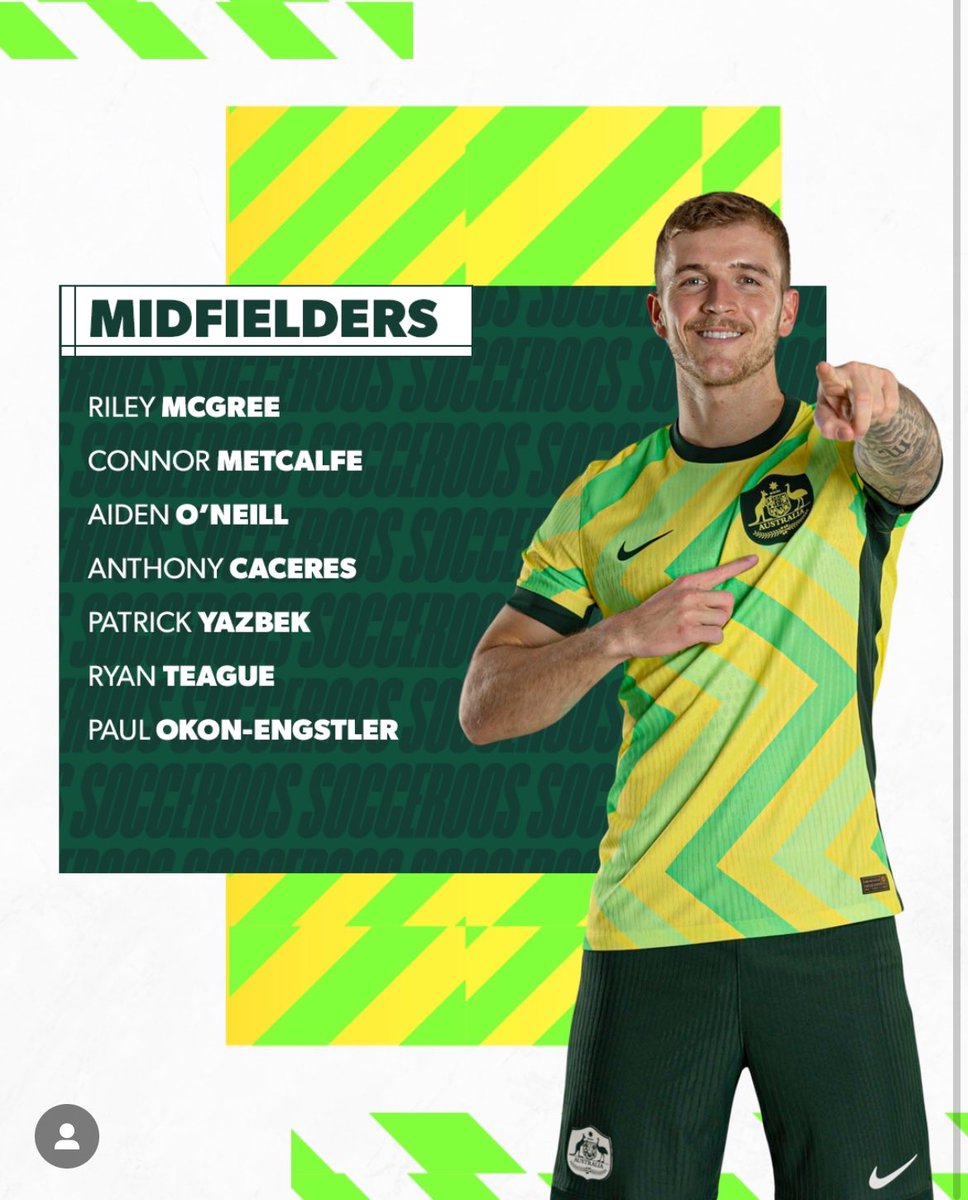Patrick Yazbek got called up for Australia’s pivotal World Cup Qualifiers against Japan and Saudi Arabia on June 5th and 11th

The 23 year old has 2 CAPs for the Socceroos