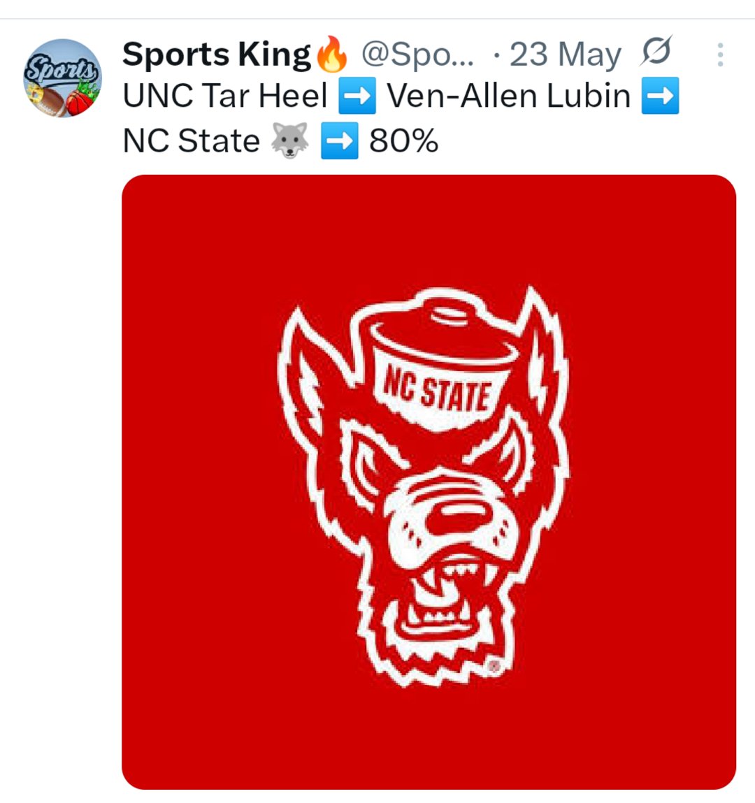 This was a done deal for quite some time. I haven't received any Intel as to why there was a delay in announcing. NC State Basketball is on the rise📈

Prediction rate now at 88%. Big thank you to those that help, answer my calls and respond to my texts and DMs💯