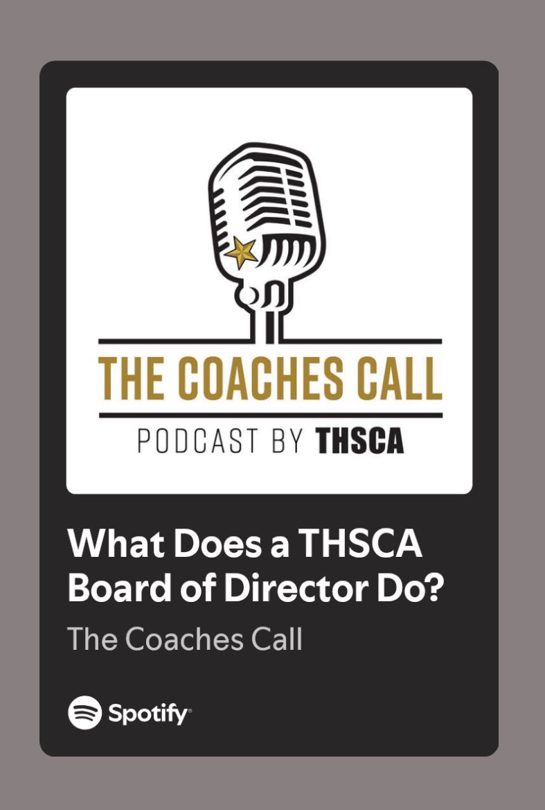Andrew Shanle (@coachshanle) on Twitter photo “Be there” <a href="/THSCAcoaches/">THSCA</a> <a href="/RamNationCRHS/">Ram Nation</a> <a href="/CFISDAthletics/">CFISDAthletics</a> <a href="/ghfcahouston/">GHFCA Houston</a>
open.spotify.com/episode/2XX0IQ… “Be there” <a href="/THSCAcoaches/">THSCA</a> <a href="/RamNationCRHS/">Ram Nation</a> <a href="/CFISDAthletics/">CFISDAthletics</a> <a href="/ghfcahouston/">GHFCA Houston</a>
open.spotify.com/episode/2XX0IQ…