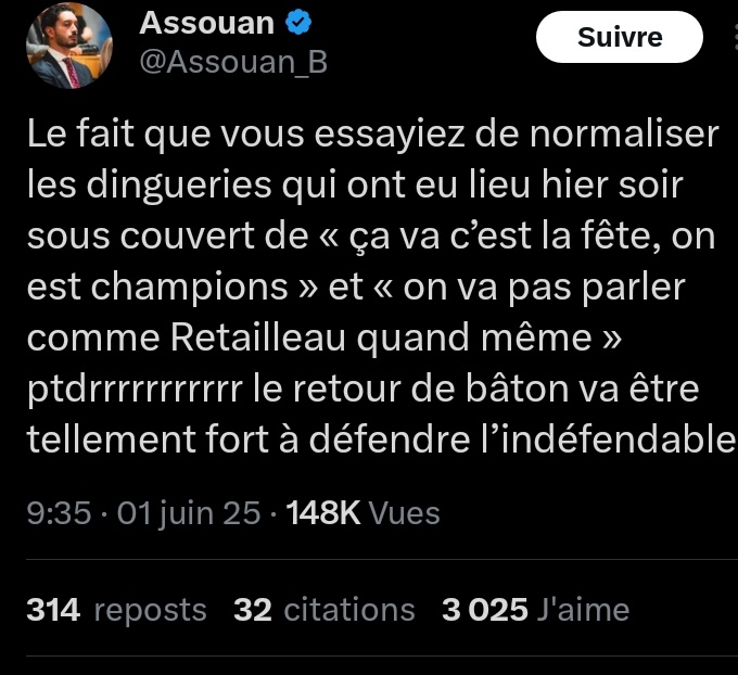 TMythomaniacs's tweet photo. Même lui il en a marre.
C'est dire si la cocotte minute est sous pression.
#PsgInter
#Racailles
#ParisSaintGermain
#CaVaPeter https://t.co/I1Hx8okaBV