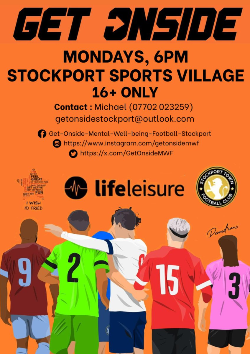 Get Onside Mental Wellbeing Football - Stockport tweet media