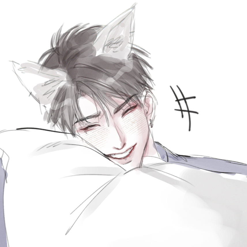 DVWN21's tweet photo. samoyed Caleb in a good mood 💙🧡💙🧡💙 https://t.co/jbf97JTXpF