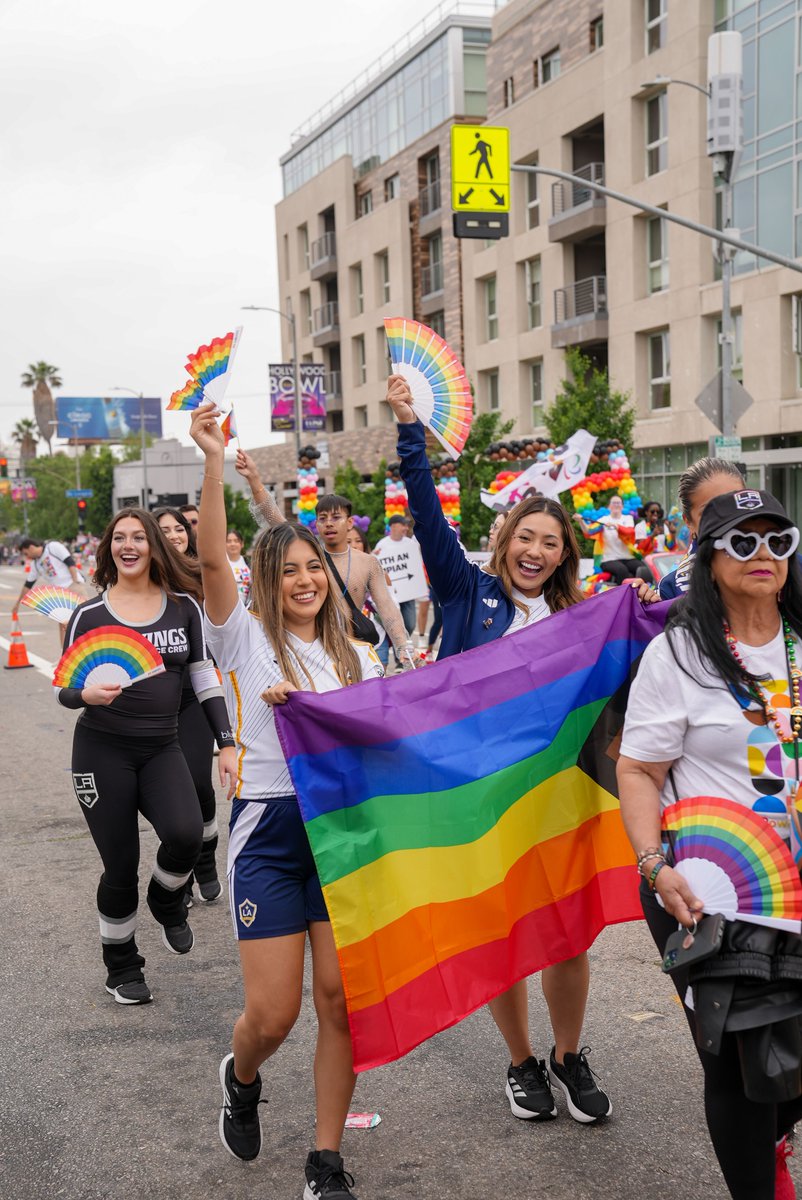 Happy #Pride! 🏳️‍🌈🏳️‍⚧️ Living life out loud and proud this #PrideMonth and all year long. 📣
Join us at the @LAPride Parade on Sunday, June 8th! 

#BetterAsOne 

<a href="/LAGalaxy/">LA Galaxy</a> - <a href="/LAKings/">LA Kings</a> - @AEGPresents - @axsevents - @Goldenvoice - <a href="/CozmoLAGalaxy/">Cozmo LA Galaxy</a> - @lakingsicecrew