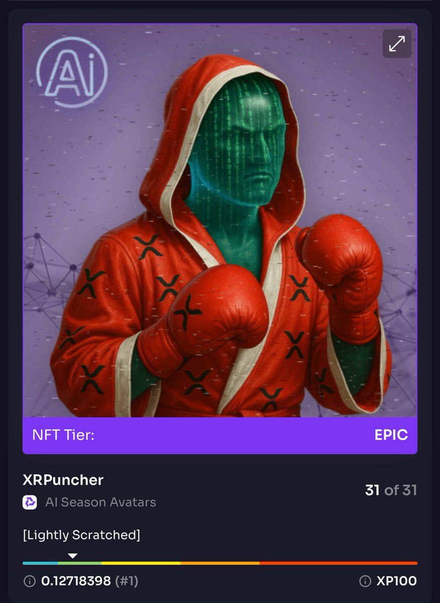 🚨It’s going once, it’s going twice… Less than 1 hour left!

⚡️Head over to xpmarket.com/nfts/auction/1… ,Throw in your bid, and claim XRPuncher before it’s SOLD, SOLD, SOLD!!

He doesn’t trade—he TKO’s. The XRPuncher enters every candle war with gloves laced in ledger dust and pure