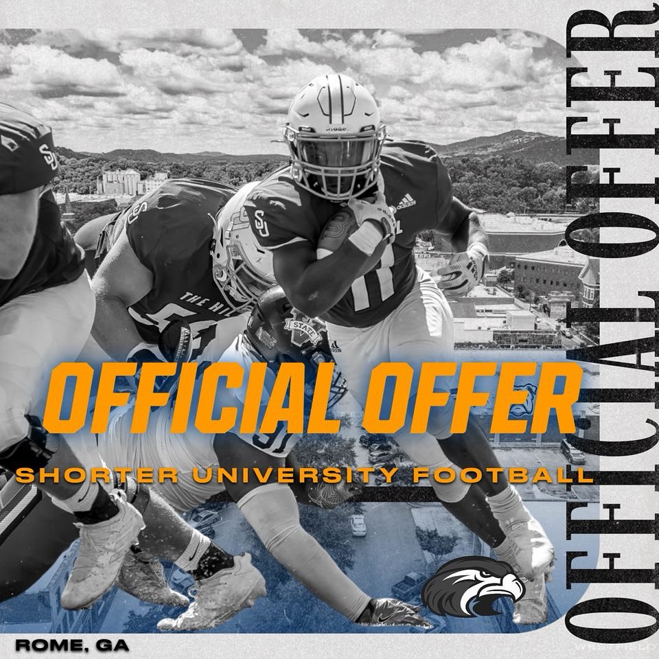 Blessed to receive an offer from Shorter University!! <a href="/coach_qbtf/">Coach Francis</a> <a href="/coachdixon54/">Maurice Dixon</a> <a href="/coachwest70/">Michael Westmoreland</a> <a href="/kjotissr/">Keith Otis</a>