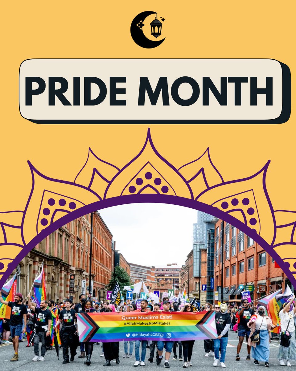 It's June, which means it's #PrideMonth🎉🏳️‍🌈🏳️‍⚧️

This Pride, we want to shine a light on our multifaceted and diverse #QueerMuslim community. There is no one way to practice faith, and we want everyone in the queer Muslim community to know they are loved and valid 💚