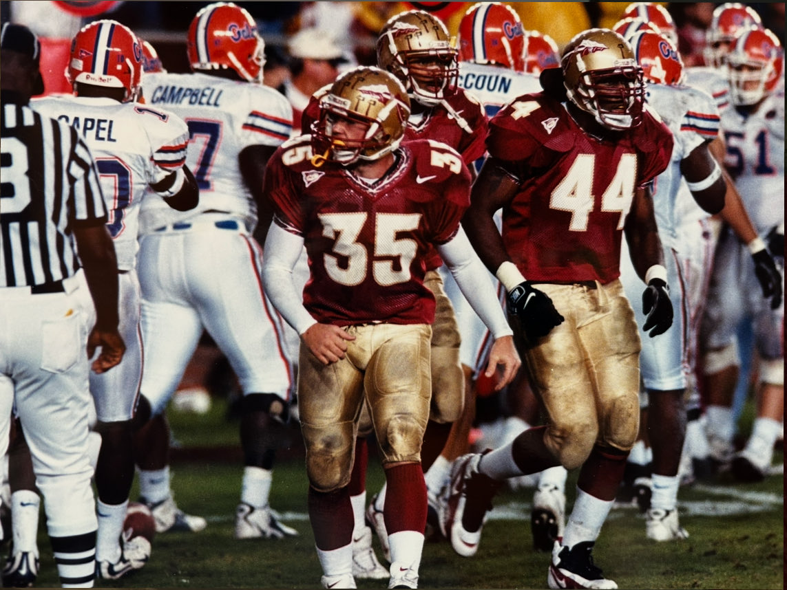 Remembering “Monster” Bradley Jennings #44. Man he could be could hit!..knocked out some of our teammates at Practice! Caught up w/ him last Summer w/ our Sons at FSU 🏈 camp together. He was such a kind person, but a Monster on the Field. Hurts my heart to see him pass away.