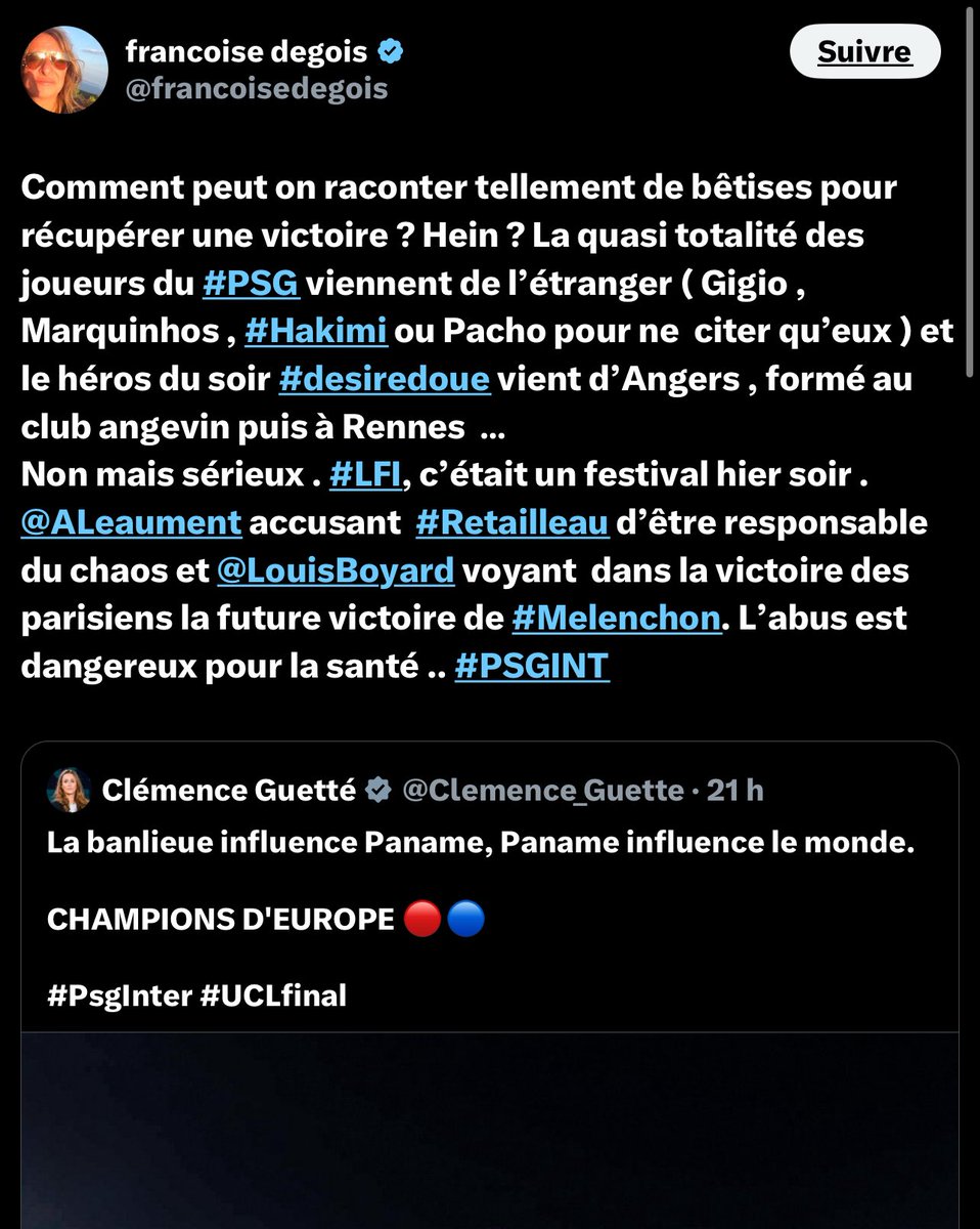 Medine te donne  la réf maintenant,  petite propagandiste payée en shekels <a href="/francoisedegois/">francoise degois</a> 🤡