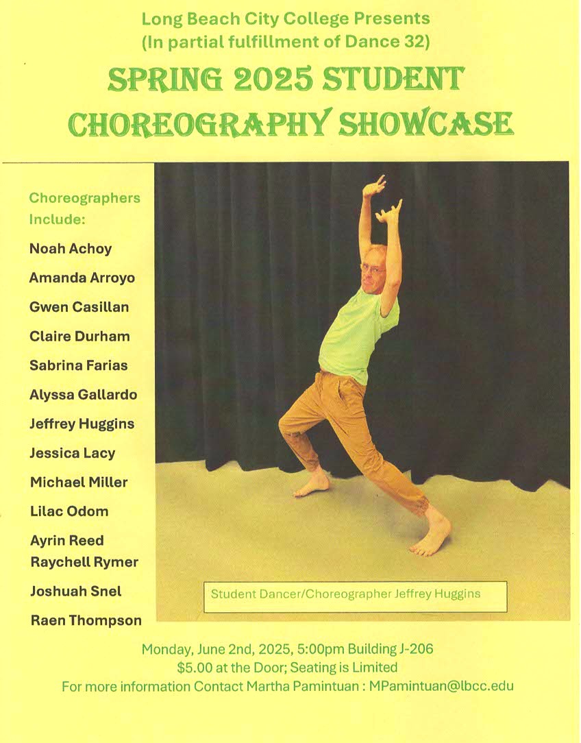 Tomorrow night ONLY! One performance--but its one that will knock you out! If you're in the area consider stopping by.  #LBCCDancers #LongBeachCityCollege #StudentChoreographyRecital2025 #LeoOnTheLine