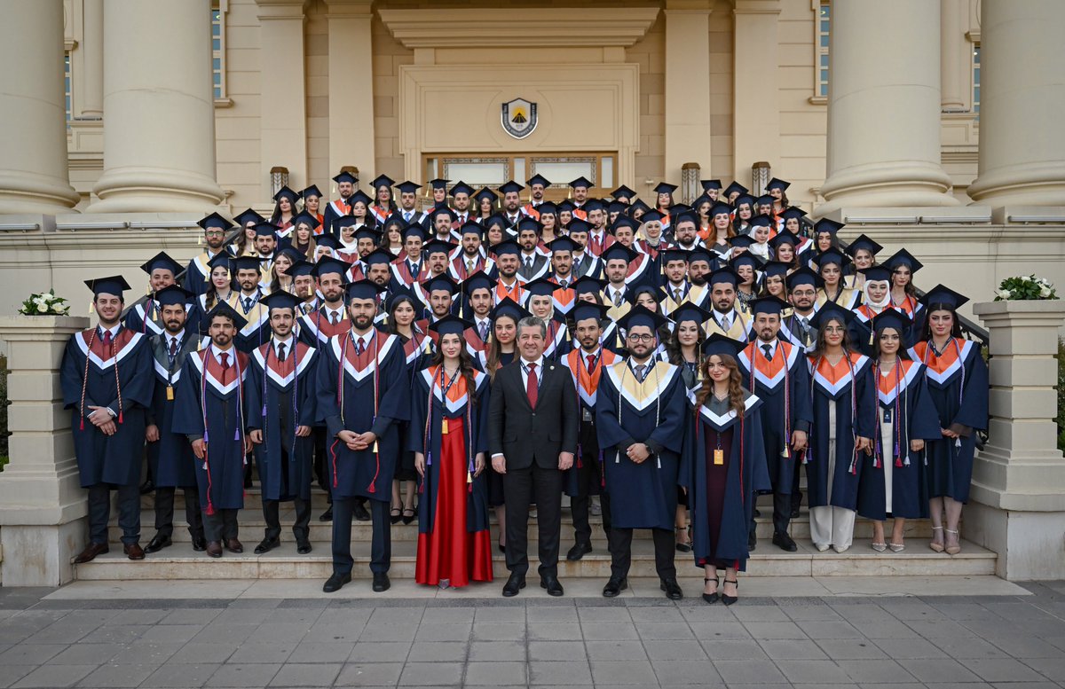 Masrour Barzani (@masrourbarzani) on Twitter photo Kurdistan needs your energy, your ideas, and your leadership – now more than ever.
Congratulations, <a href="/OfficialAuk/">AUK Official</a> Class of 2025. Kurdistan needs your energy, your ideas, and your leadership – now more than ever.
Congratulations, <a href="/OfficialAuk/">AUK Official</a> Class of 2025.
