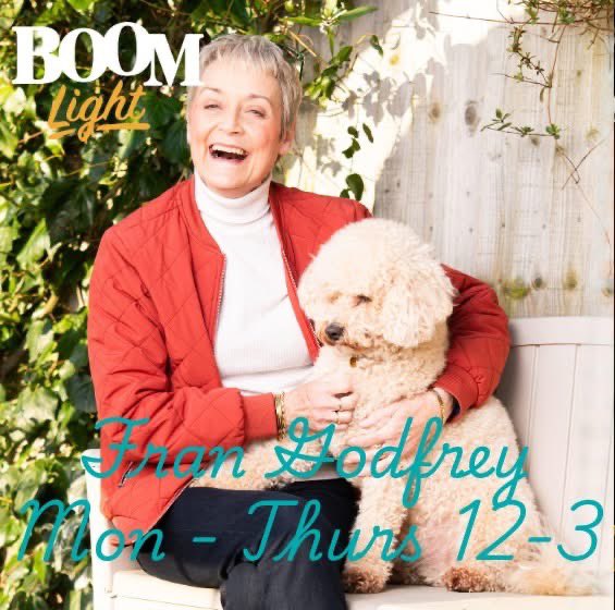 BoomRadioUK (@boomradiouk) on Twitter photo By popular demand, enjoy <a href="/frangodfrey1/">Fran Godfrey</a> Mon to Thurs 12-3 across on our Boom Light sister station. Fran will play beautiful easy listening and all your '50s favourites. By popular demand, enjoy <a href="/frangodfrey1/">Fran Godfrey</a> Mon to Thurs 12-3 across on our Boom Light sister station. Fran will play beautiful easy listening and all your '50s favourites.