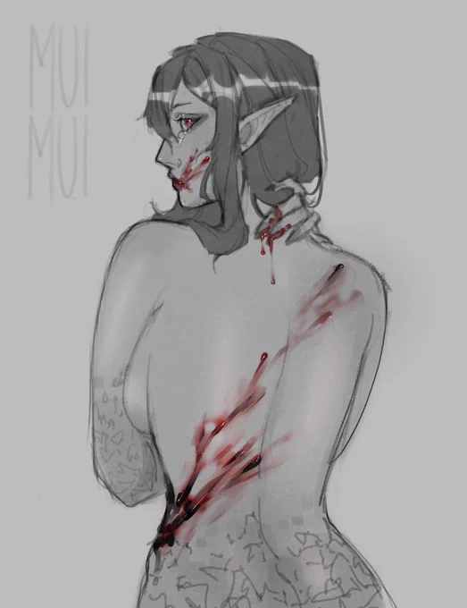 Sketch commission for #muiillust | #vtuber
