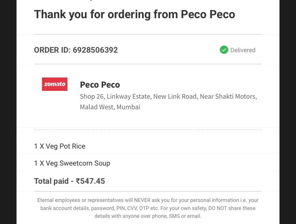 Suburkhan's tweet photo. @zomatocare @zomato @deepigoyal 
I hav ordered for veg food, delivered non-veg. Now neither restaurant nor customer care is ans’ing. This is appalling, no reps available to help, got standard reply that in 72hrs they will revert, dont u think its unfair #veg   #non-veg #zomato https://t.co/tli64M5FyC